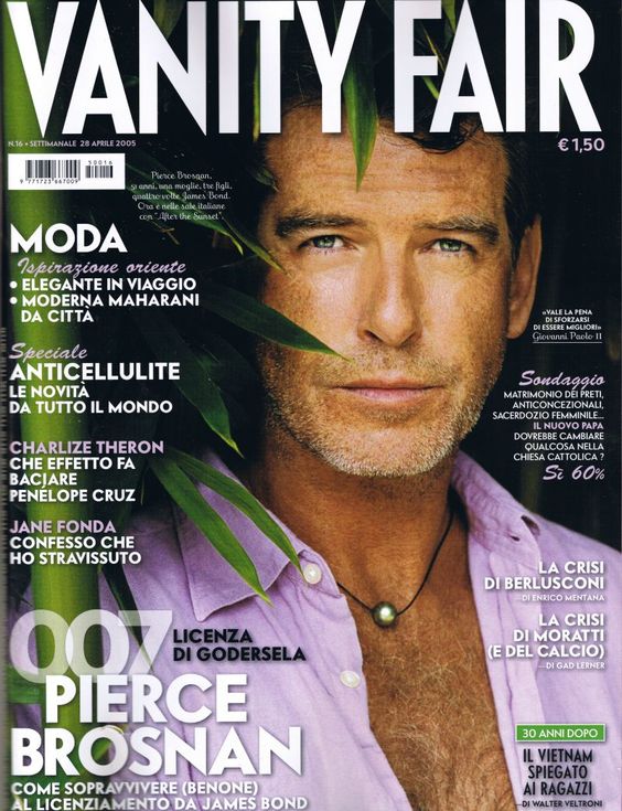 Pierce Brosnan met parel