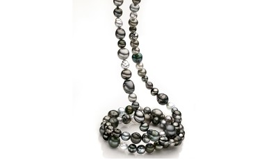Tahiti multicolor XXL parelketting 9-15 mm barok parels