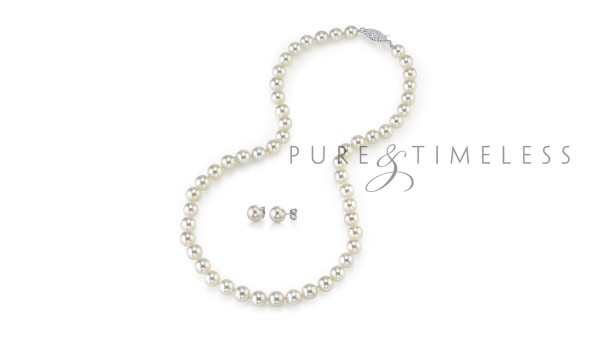 Exclusieve set Akoya parelsieraden AA+