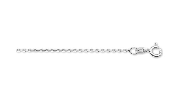 Anker collier witgoud 1,1 mm