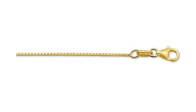 Venetiaans collier geelgoud 0,8 mm verstelbaar 41, 43 of 45 cm