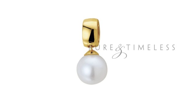Hanger parel 8 mm geelgoud