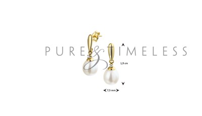 Oorhangers parel en zirkonia
