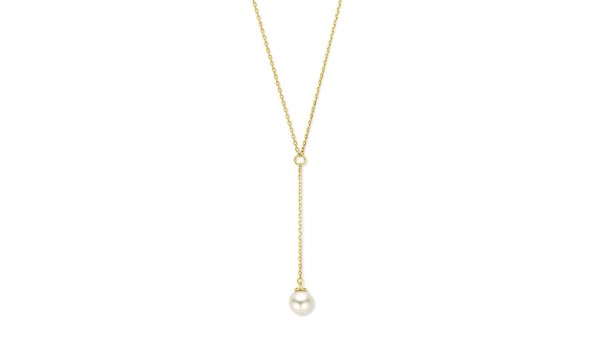 Y-collier met zoetwaterparel