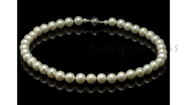 Parelcollier grote parels 10-11 mm A+