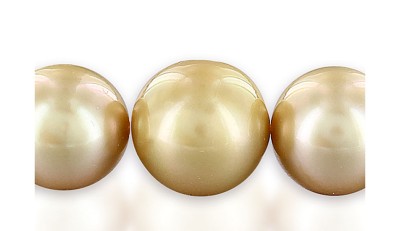 Collier van gouden zuidzeeparels 10 - 13,8 mm