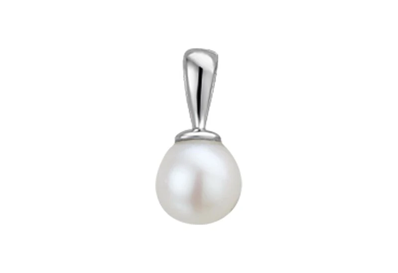 Hanger witgoud 5,5 mm zoetwaterparel